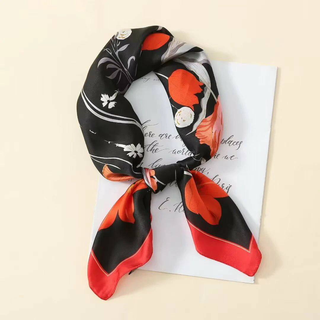 holesale Premium Satin Chiffon Square Scarf Silky Soft Fashion Headwear