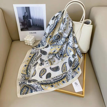holesale Premium Satin Chiffon Square Scarf Silky Soft Fashion Headwear
