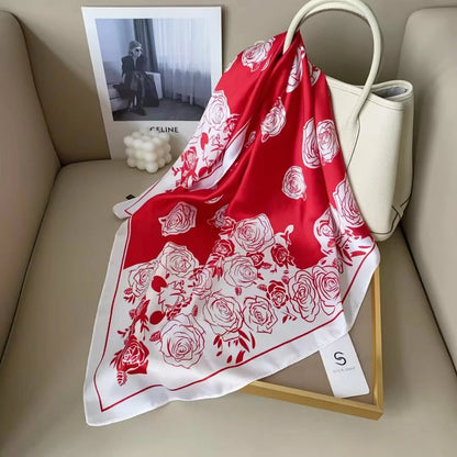 holesale Premium Satin Chiffon Square Scarf Silky Soft Fashion Headwear