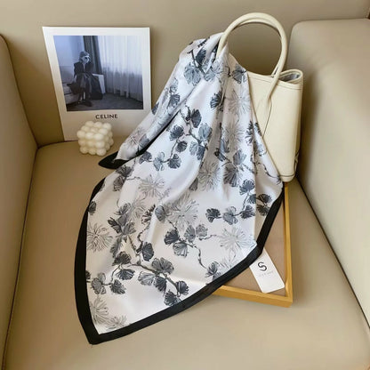 holesale Premium Satin Chiffon Square Scarf Silky Soft Fashion Headwear