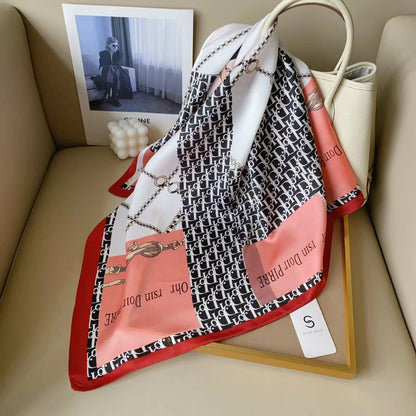 holesale Premium Satin Chiffon Square Scarf Silky Soft Fashion Headwear
