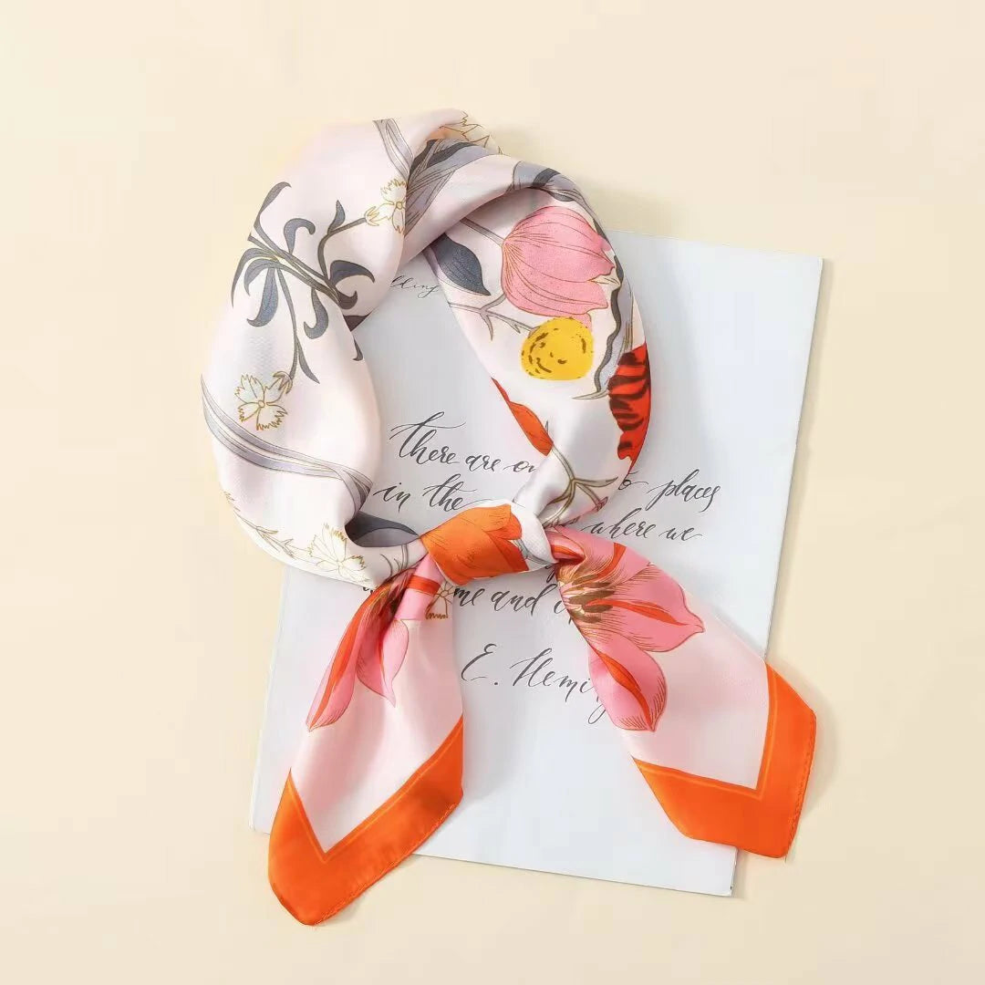 holesale Premium Satin Chiffon Square Scarf Silky Soft Fashion Headwear
