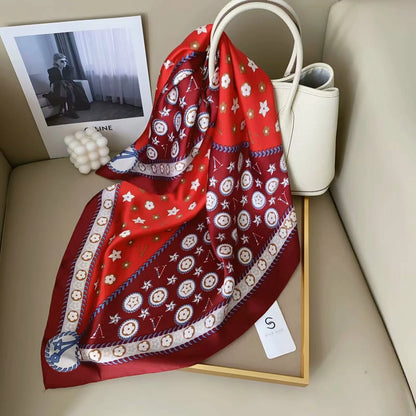 holesale Premium Satin Chiffon Square Scarf Silky Soft Fashion Headwear