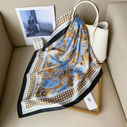 holesale Premium Satin Chiffon Square Scarf Silky Soft Fashion Headwear