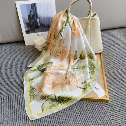 holesale Premium Satin Chiffon Square Scarf Silky Soft Fashion Headwear