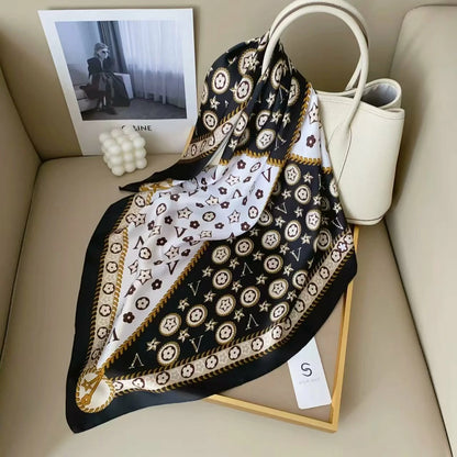 holesale Premium Satin Chiffon Square Scarf Silky Soft Fashion Headwear