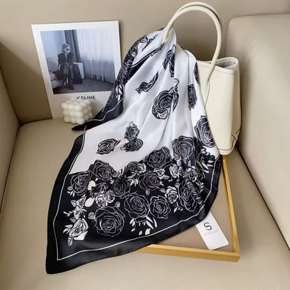 holesale Premium Satin Chiffon Square Scarf Silky Soft Fashion Headwear