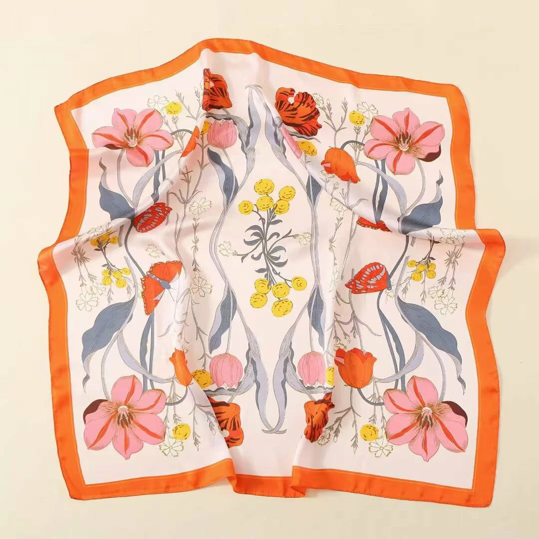 holesale Premium Satin Chiffon Square Scarf Silky Soft Fashion Headwear