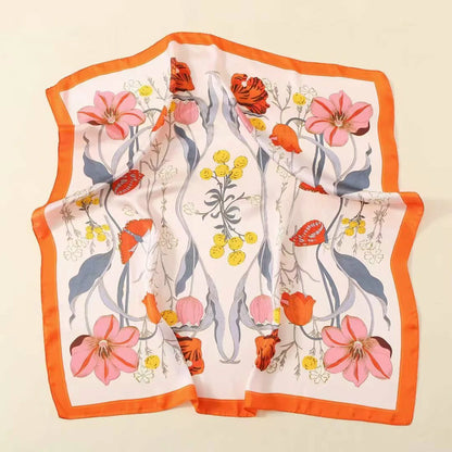holesale Premium Satin Chiffon Square Scarf Silky Soft Fashion Headwear