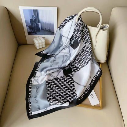holesale Premium Satin Chiffon Square Scarf Silky Soft Fashion Headwear