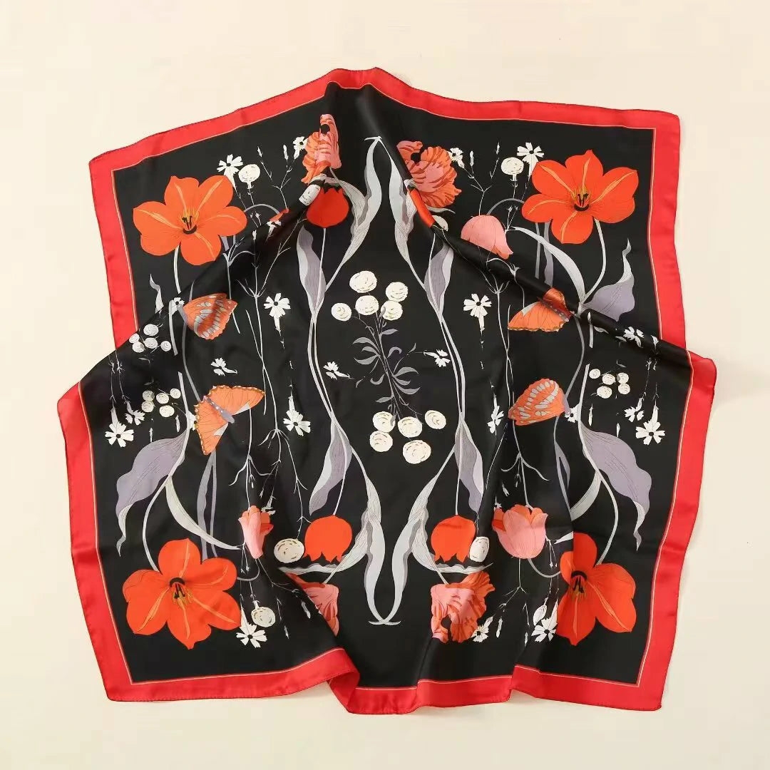 holesale Premium Satin Chiffon Square Scarf Silky Soft Fashion Headwear