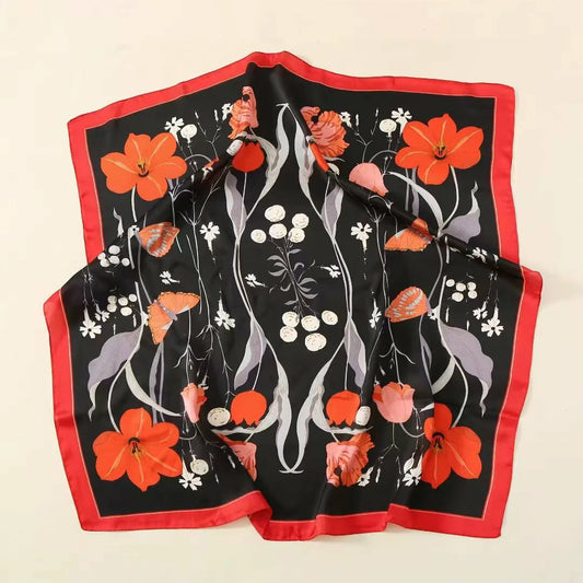 holesale Premium Satin Chiffon Square Scarf Silky Soft Fashion Headwear
