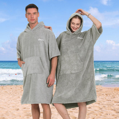 hooded towel beach