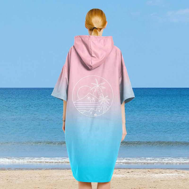 hooded beach towel