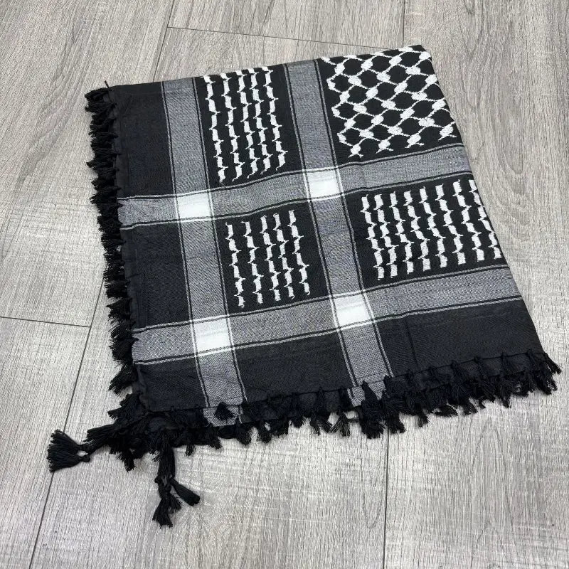 white and black shemagh​