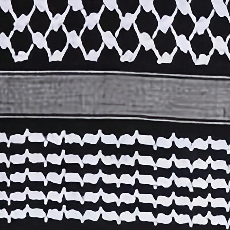 shemagh white and black