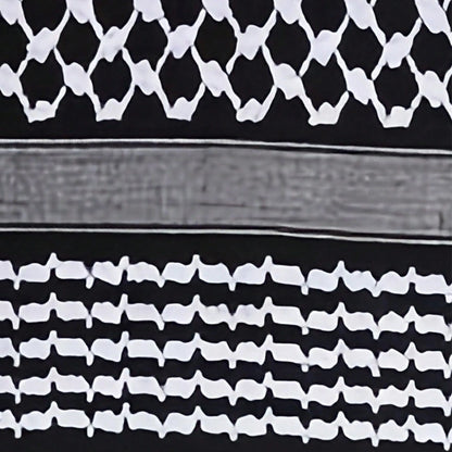 shemagh white and black