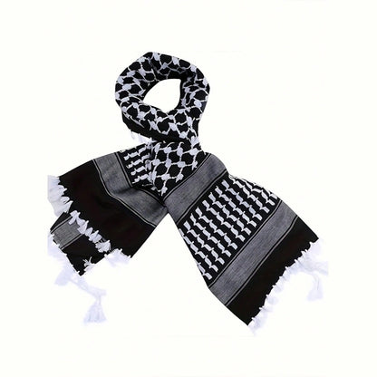 black white shemagh