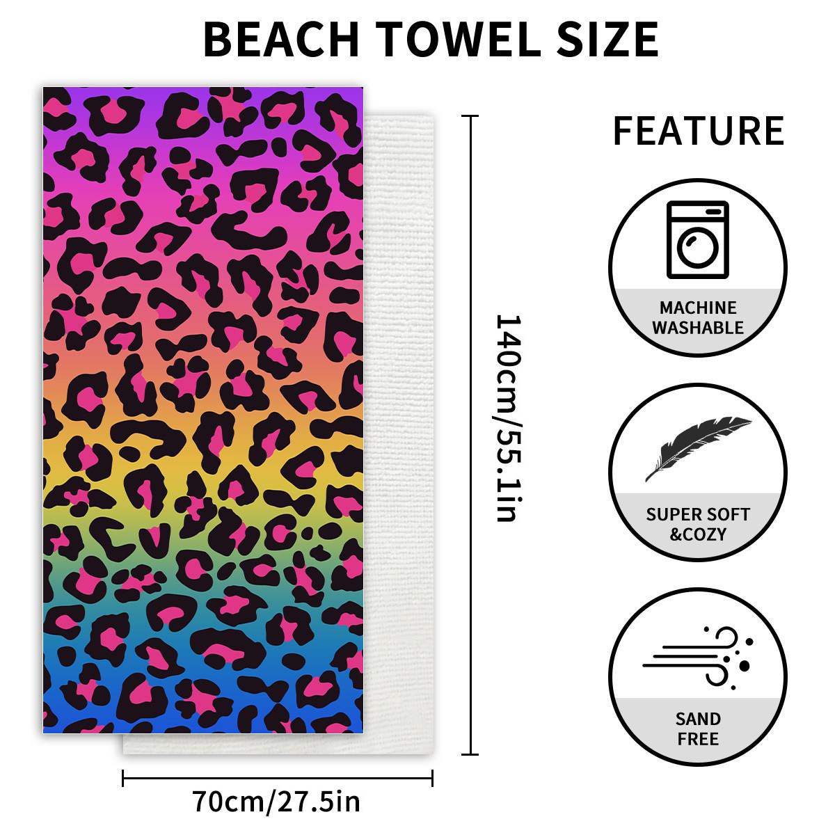 leopard print beach towels​