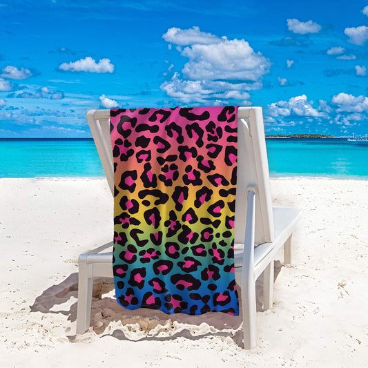 leopard print beach towel