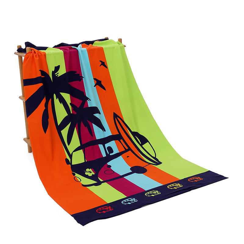 Coconut palm OEM beach towel