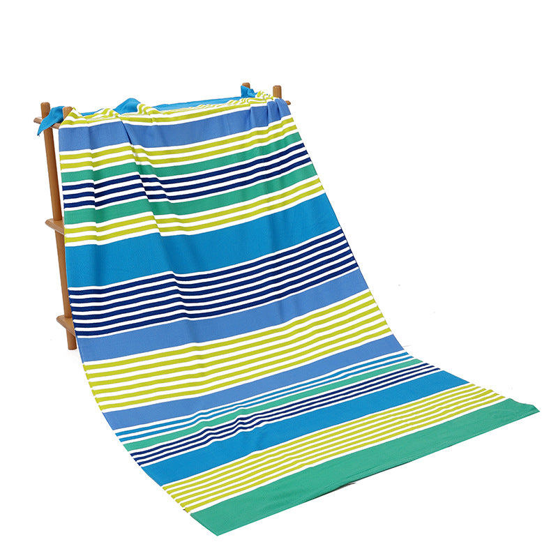 striped beach towel