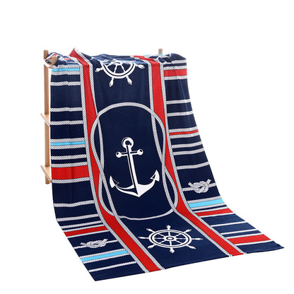 Ship anchor Oversized Beach Towel