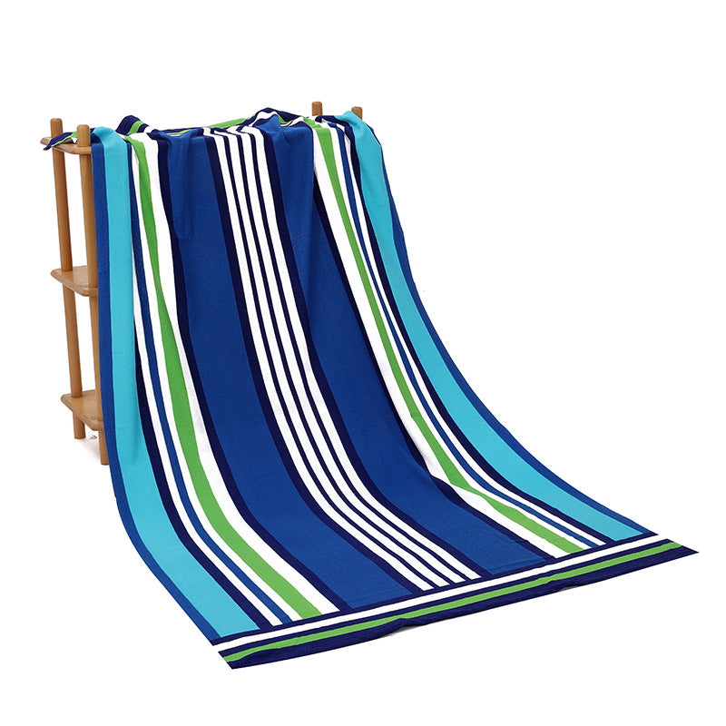 blue Oversized Beach Towel