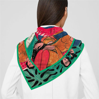 ”The Music (La Musique)“Bandanas Head & square scarf-1939 by Henri Matisse