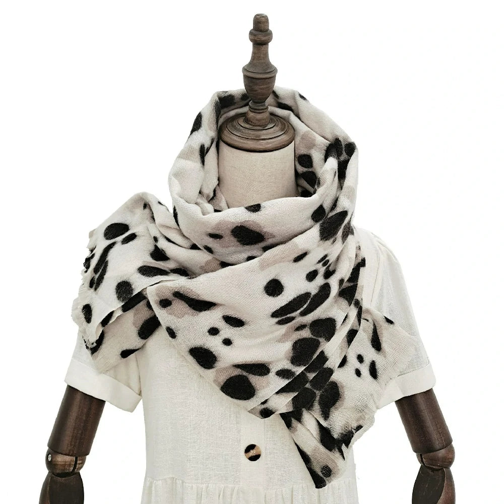 Cow print scarf