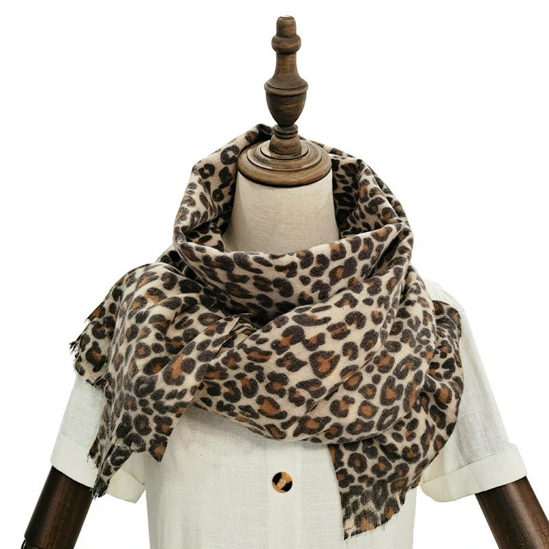 Leopard print scarf