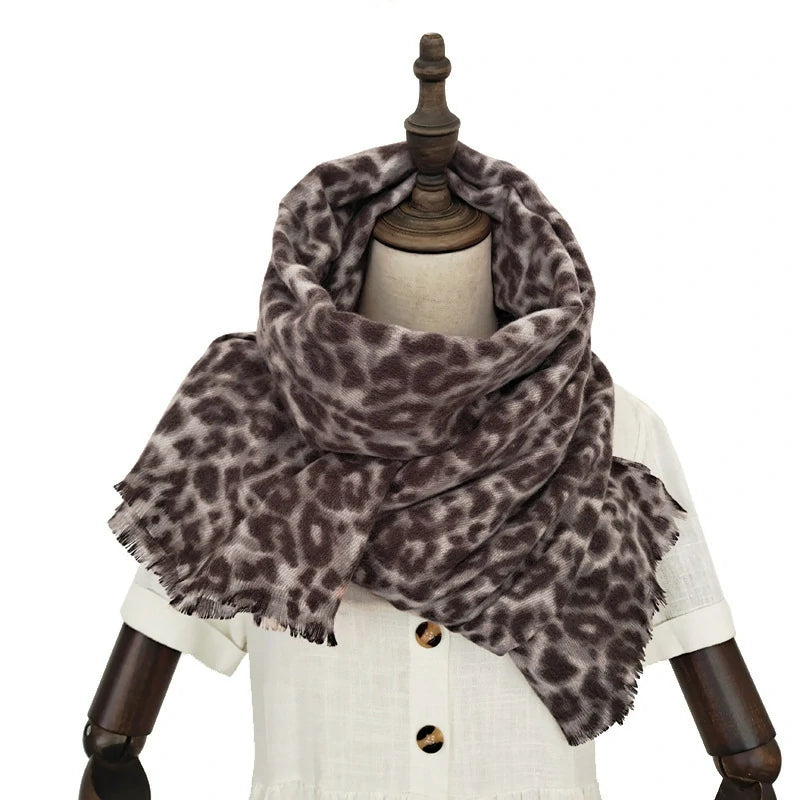 Leopard print scarf