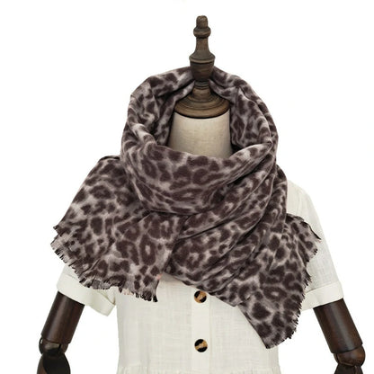 Leopard print scarf