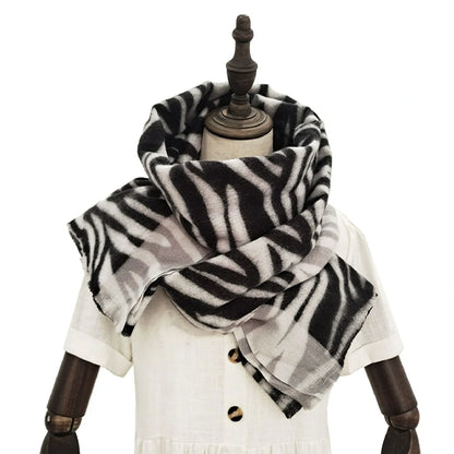 Zebra-print scarf