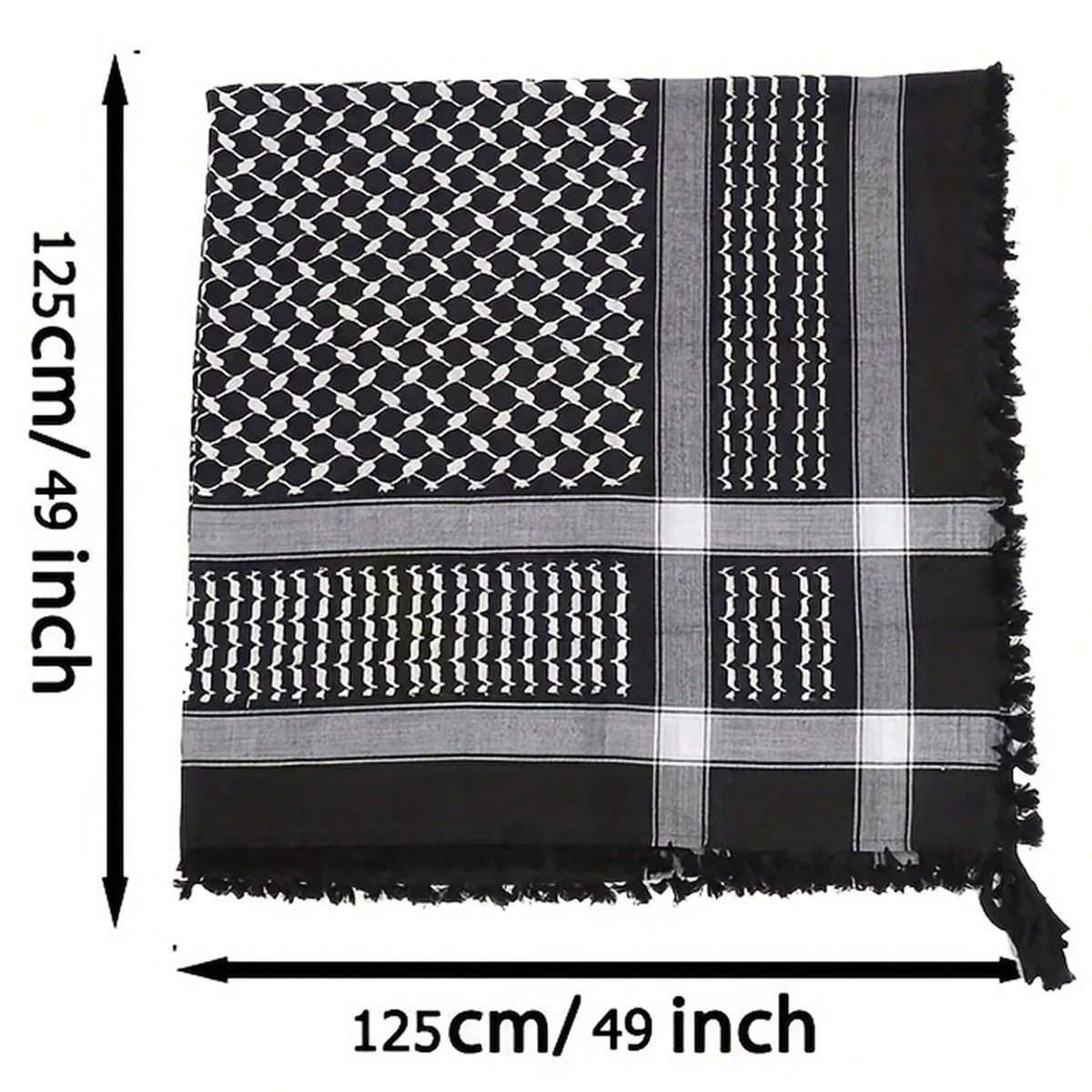 Black Keffiyeh Scarf