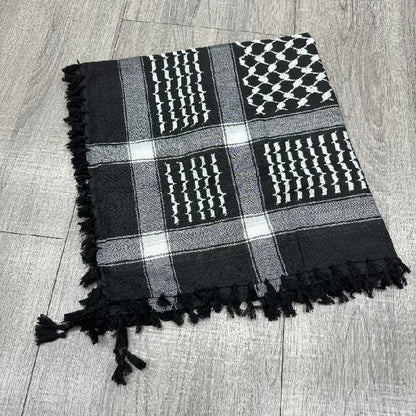 Black Shawl With Black Tassels