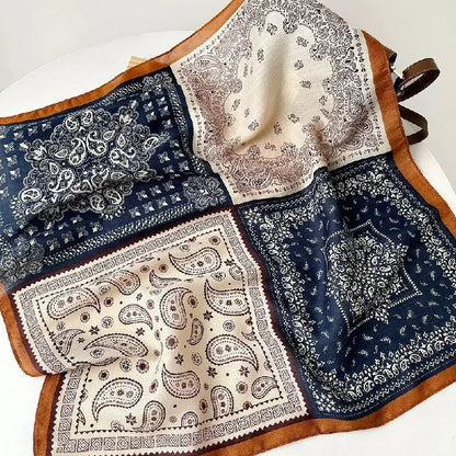 Wholesale Cashew Scarf Double Face Bandanna Ethnic style