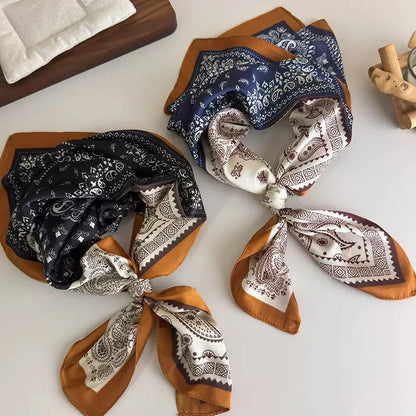 Black and blue Cashew Scarf