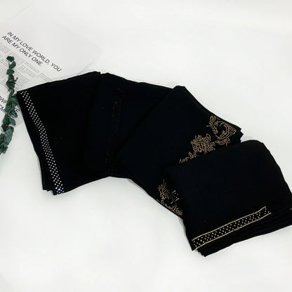 Pearl pattern long scarf