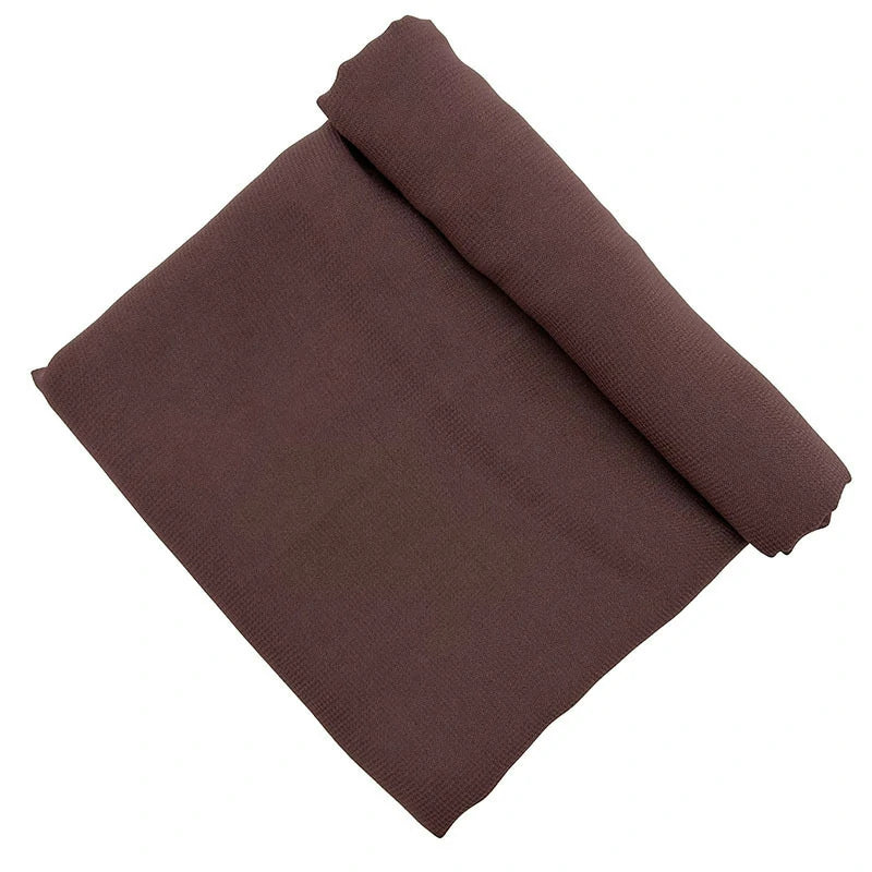 Dark red chiffon composite silk scarf