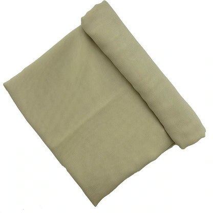 Yellow chiffon composite silk scarf