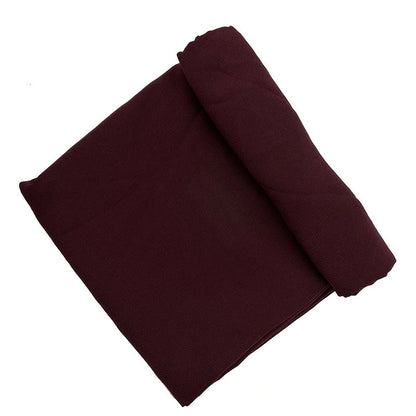 Deep red chiffon composite silk scarf