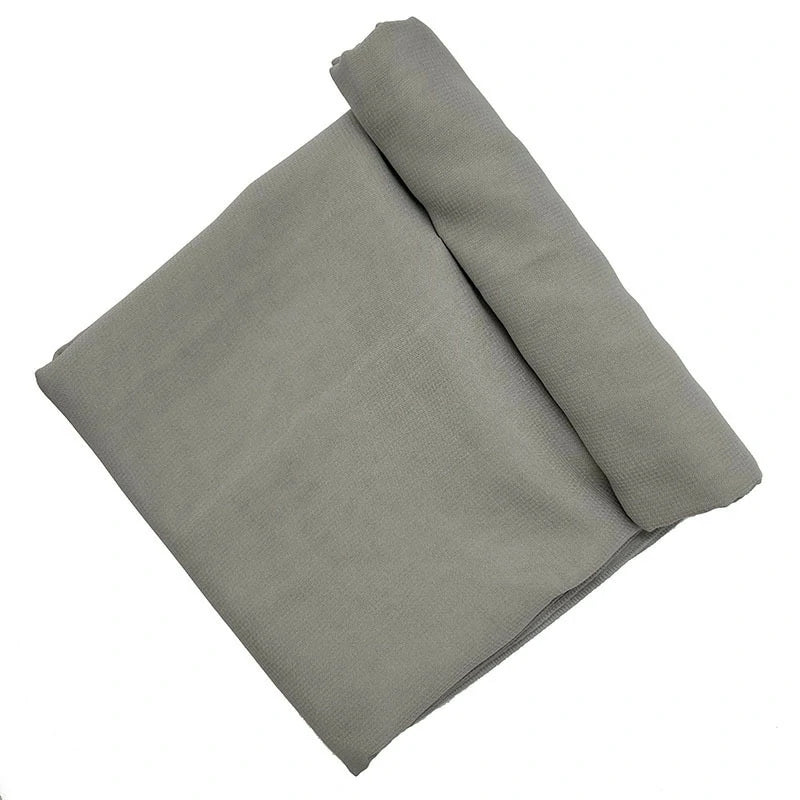 Dark green chiffon composite scarf