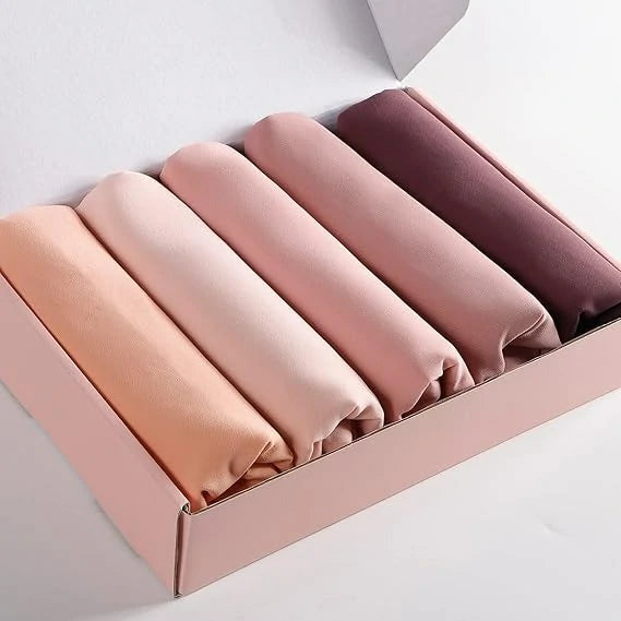 Packaging of chiffon composite silk scarves