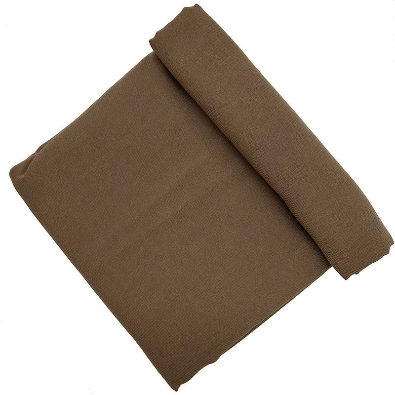 Coffee-colored chiffon composite scarf