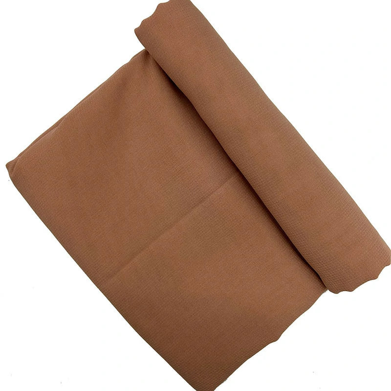 Brown chiffon composite scarf