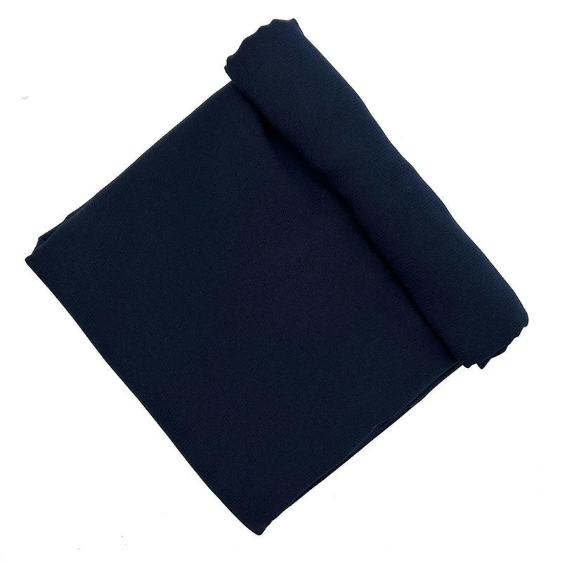 Navy blue chiffon composite scarf