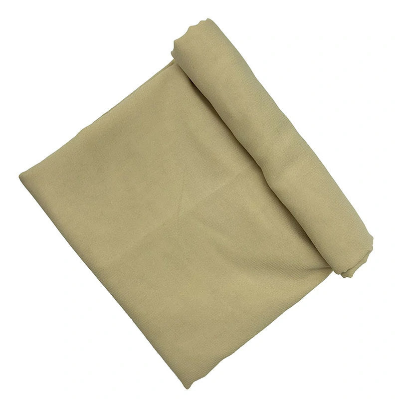 Light yellow chiffon composite scarf