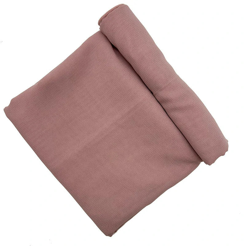 Pink chiffon composite scarf