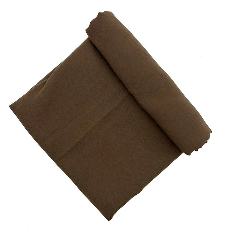 Dark brown chiffon composite scarf